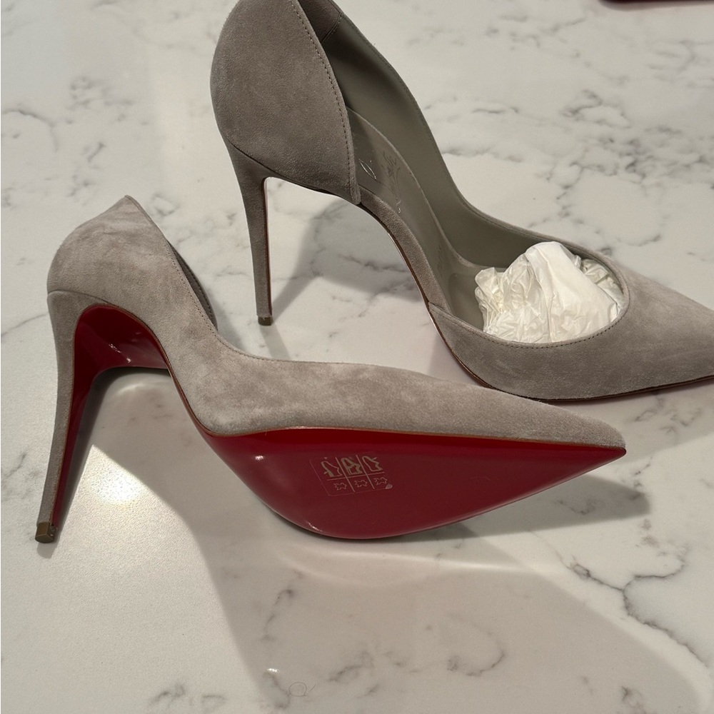 Christian Louboutin Irizia Grey Suede - Picture 3 of 6